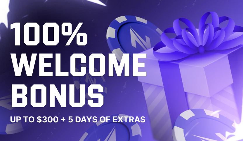 100% Welcome Bonus + 5 days of rewards